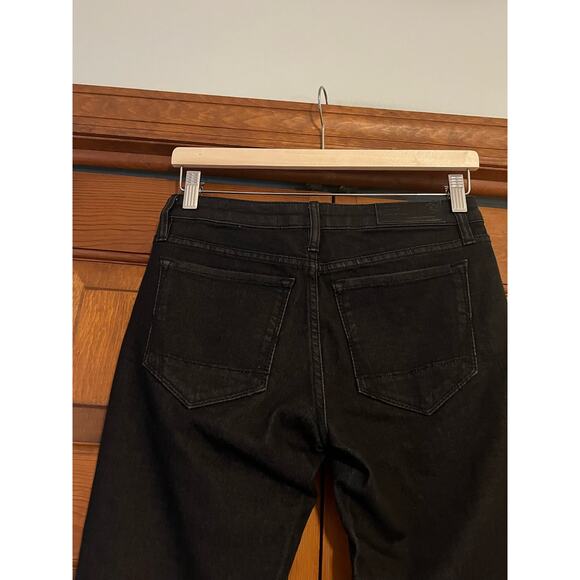 Allsaints Spitalfields Women's Low Rise Ankle Skinny Jeans Solid Black SZ 28x34 - Picture 6 of 9